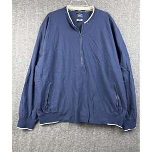 Callaway Golf Pullover XXL‎ Navy Blue Mechanical Stretch Quarter Zip Mesh Lining